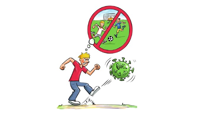 Logo Fußball-Verbot © Jugendnetzwerke, Arbeiterkammer Oberösterreich Fußball-Verbot